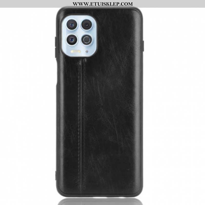 Etui do Moto G100 Skórzany Efekt Couture